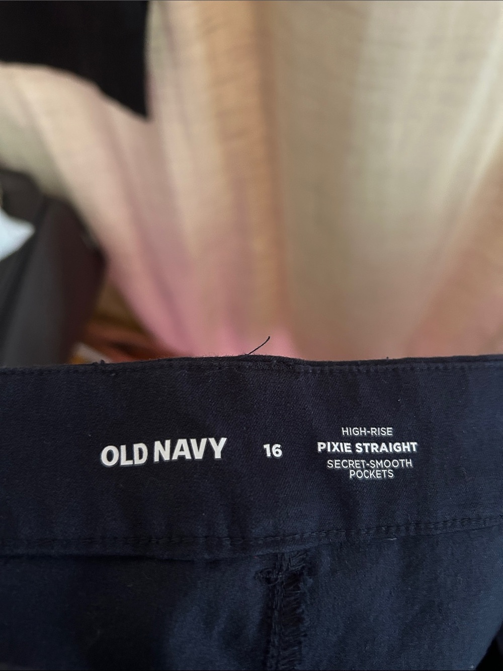 BUNDLE: Old Navy Women’s Pixie Straight Dress Pants in Navy and Black - Picture 2 of 4